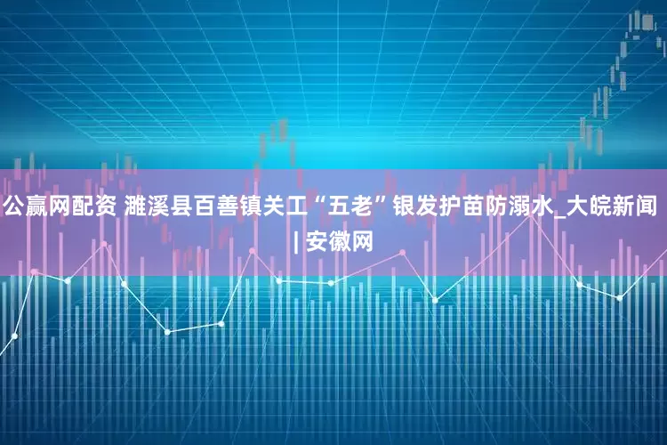 公赢网配资 濉溪县百善镇关工“五老”银发护苗防溺水_大皖新闻 | 安徽网