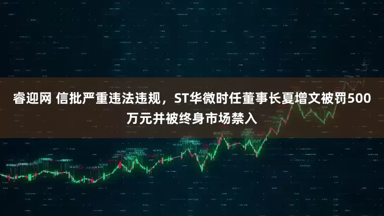 睿迎网 信批严重违法违规，ST华微时任董事长夏增文被罚500万元并被终身市场禁入